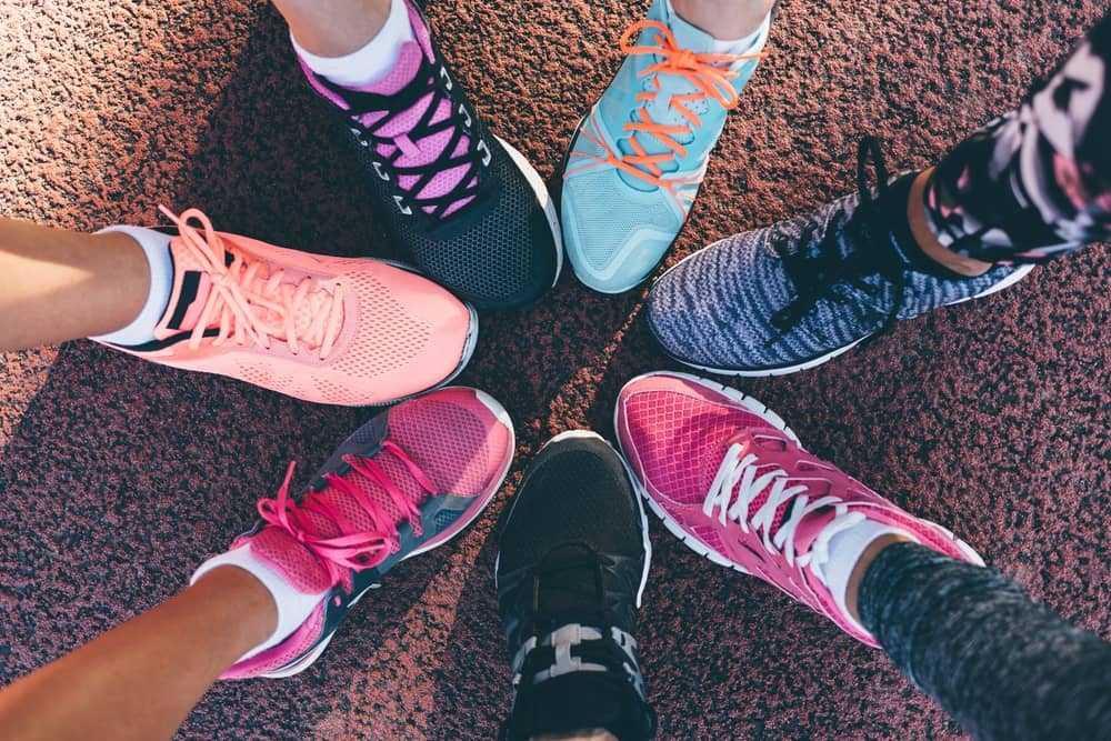 Different types of running shoes