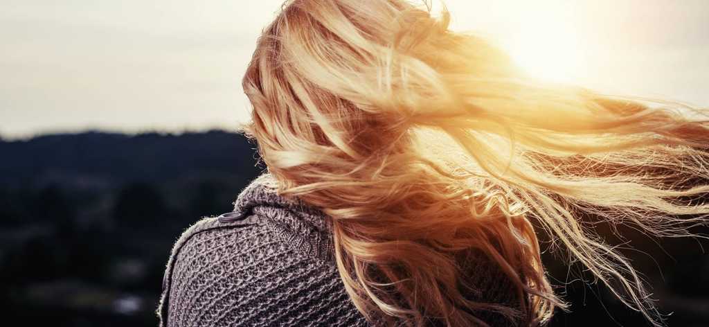 Woman with blonde hair