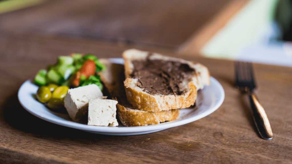 Food on a plate with fork