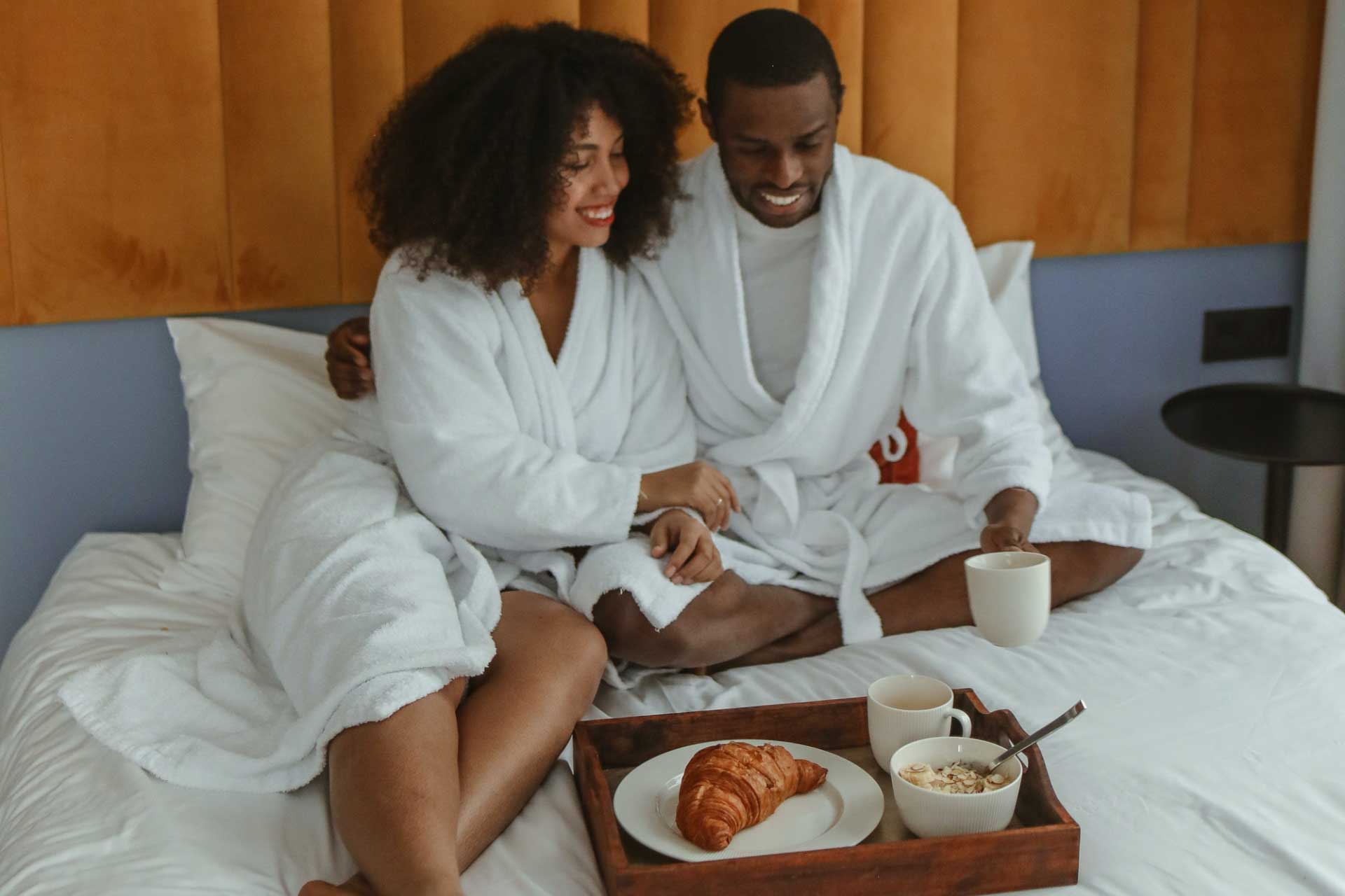 couple at a hotel