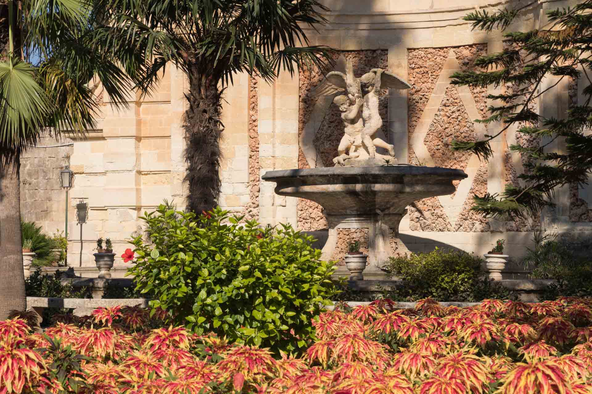 fountain in a garden San Anton