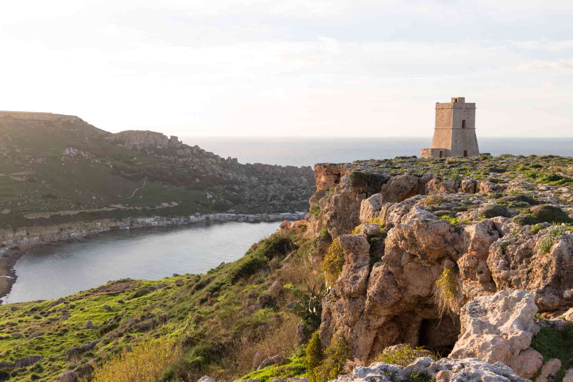ta lippija watchtower gnejna bay malta hiking