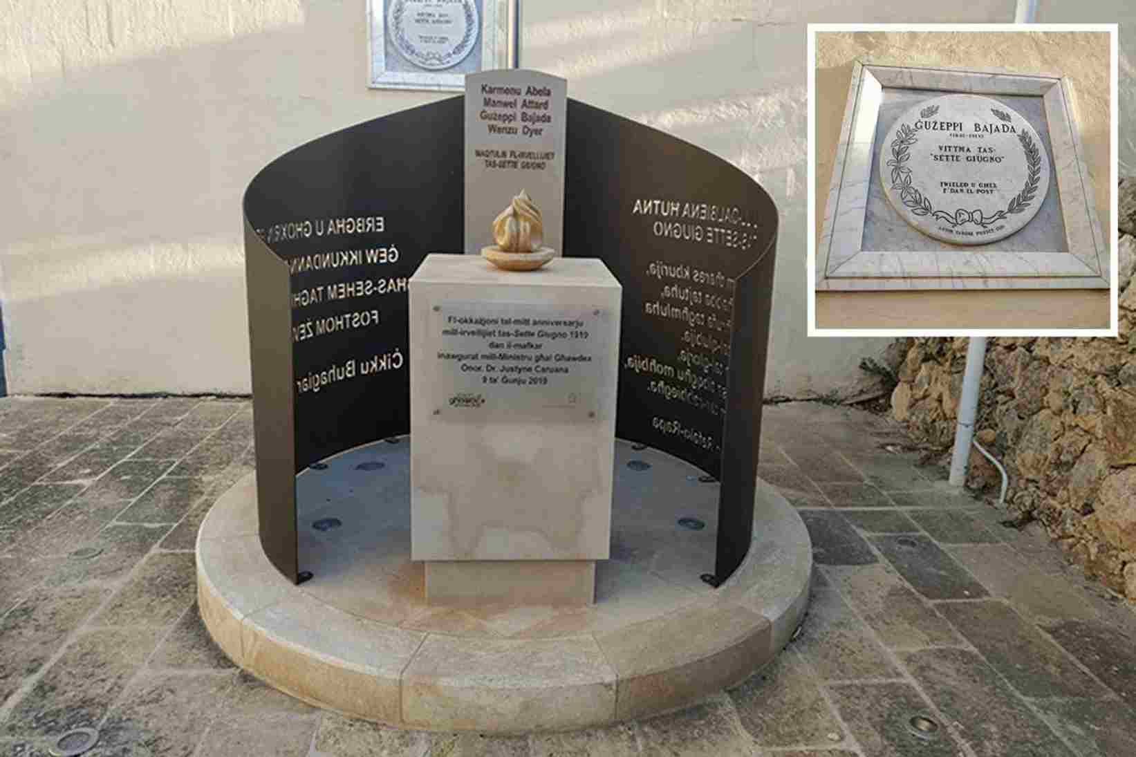 Sette Giugno monument in Gozo