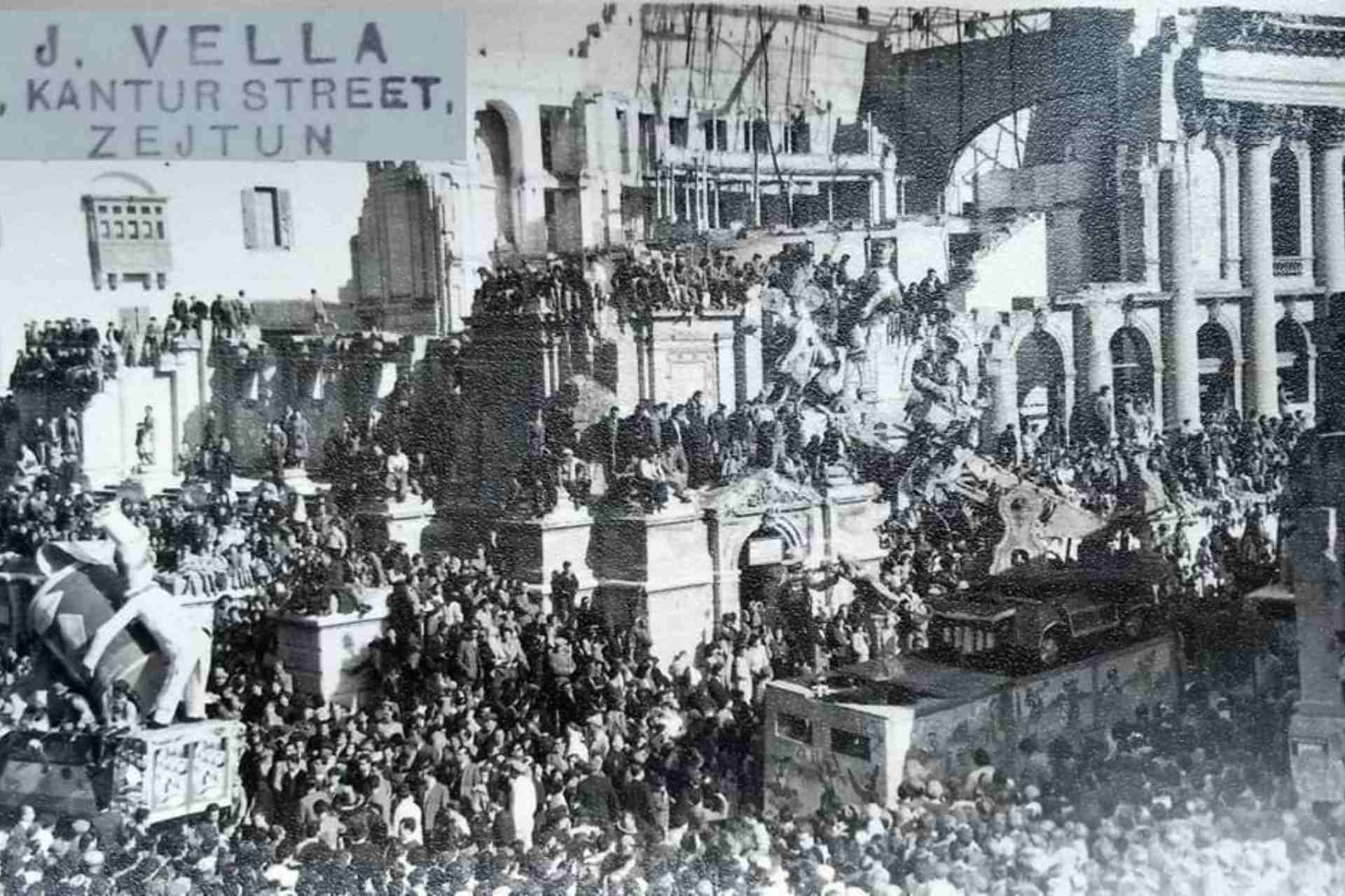 old photo of carnival in malta